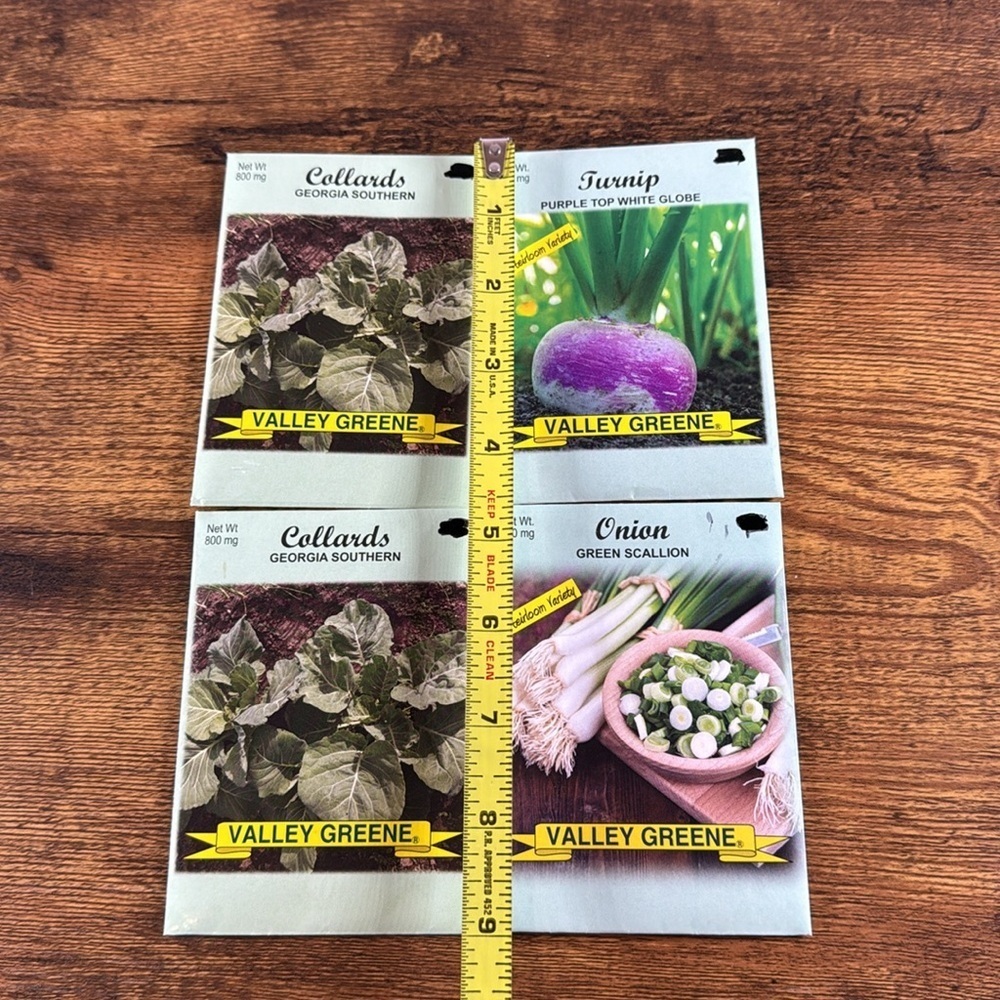 NWT Valley Greene Seed Packet Set Of 4 Different Varieties - Picture 2 of 8